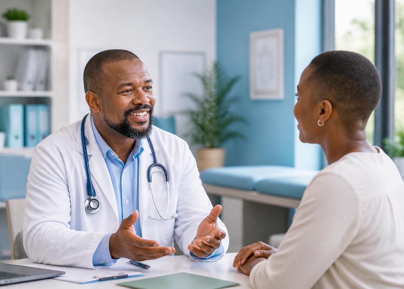 Pedal & Paddle Medical — doctor consulting with a patient in a modern clinic